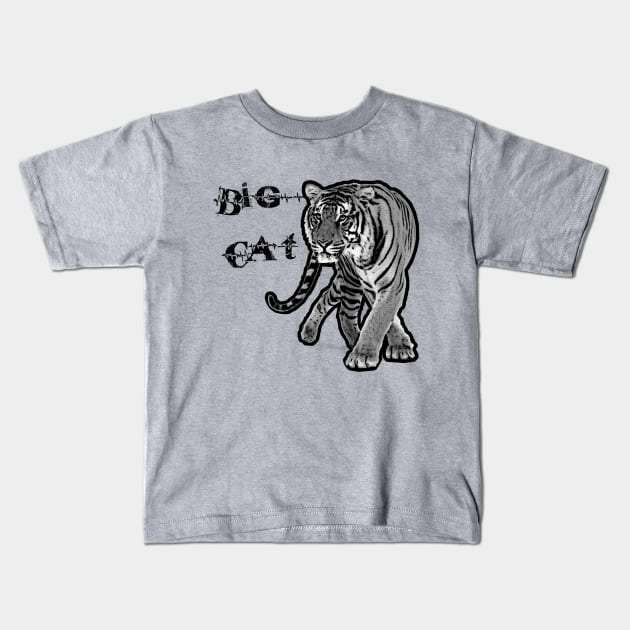 big cat Kids T-Shirt by osaya